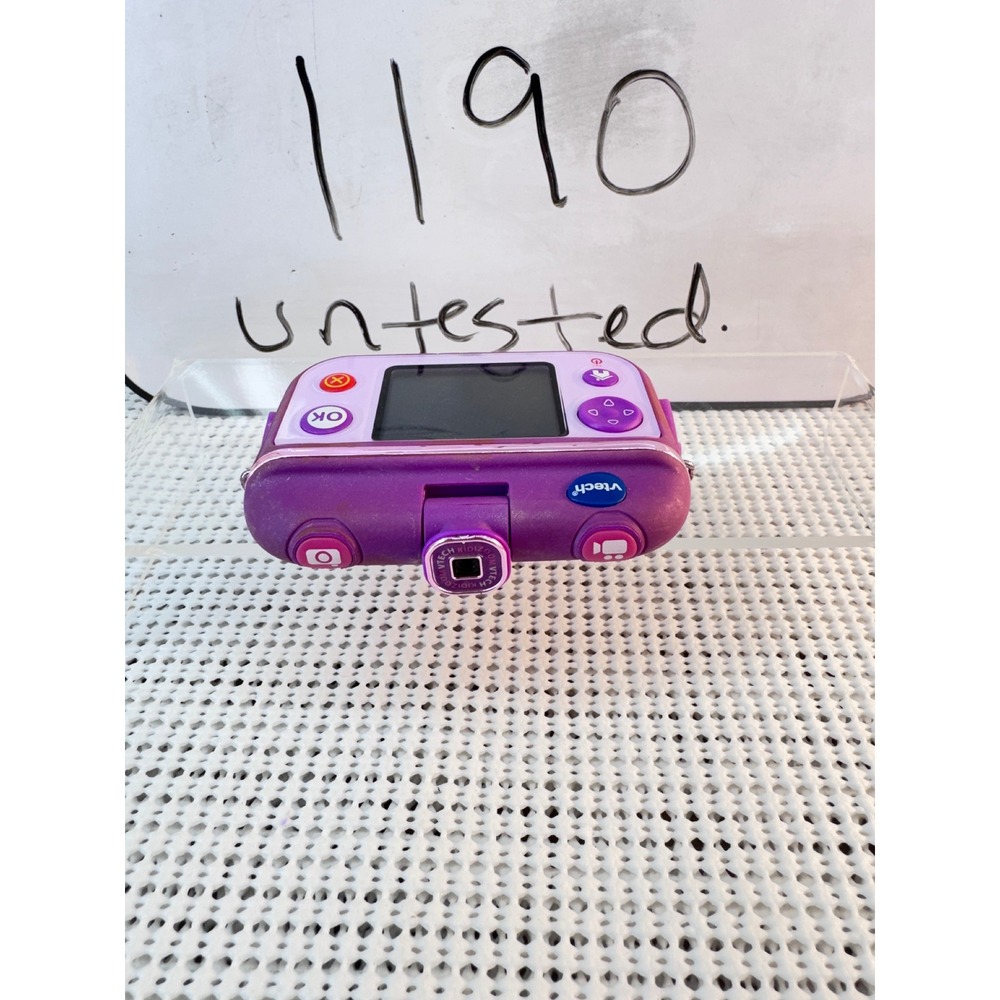 VTech Digital Camera Girls OS Purple Kidizoom Action Cam Untested SKU 1190 - Picture 5 of 9